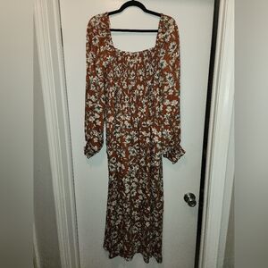 Long sleeve maxi dress